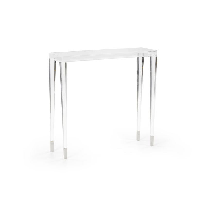 Berkshire Acyrlic Made Clear Hall Table-Side Tables-Chelsea House-LOOMLAN