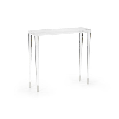 Berkshire Acyrlic Made Clear Hall Table-Side Tables-Chelsea House-LOOMLAN