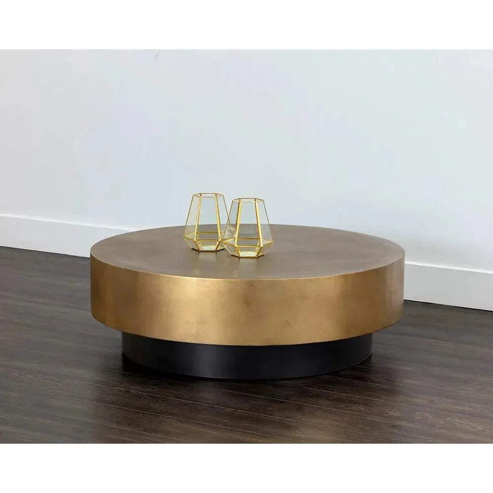 Bernaby Iron Round Coffee Table - LOOMLAN - SUNPAN - Coffee Tables