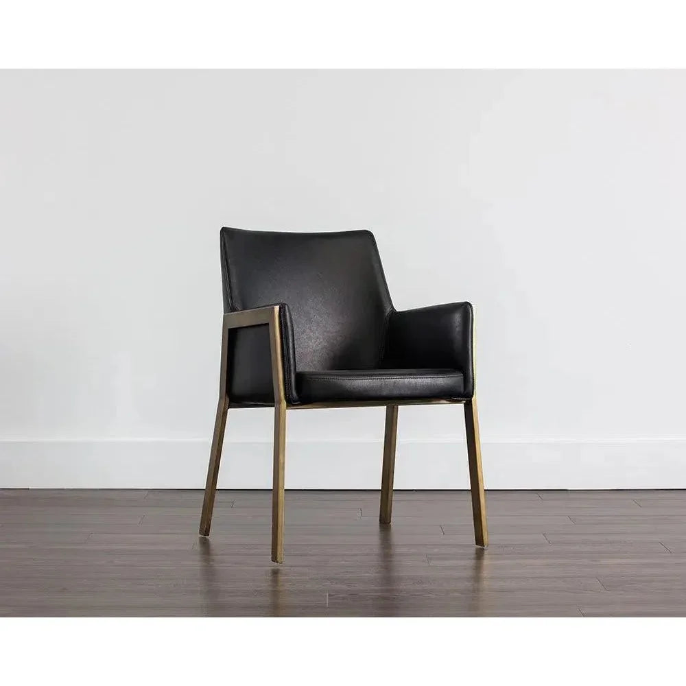 SUNPAN Bernadette Leather Dining Armchair