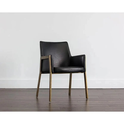 SUNPAN Bernadette Leather Dining Armchair