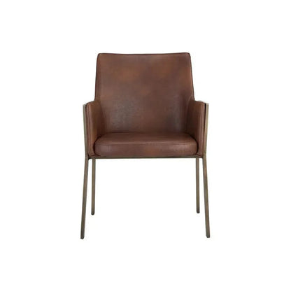 SUNPAN Bernadette Leather Dining Armchair