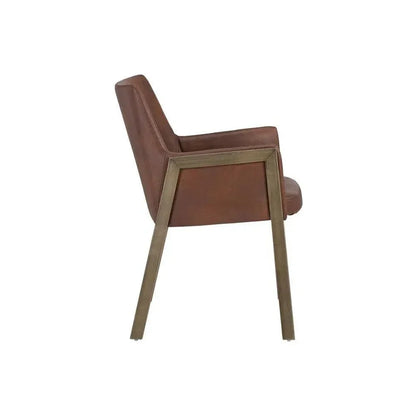 SUNPAN Bernadette Leather Dining Armchair