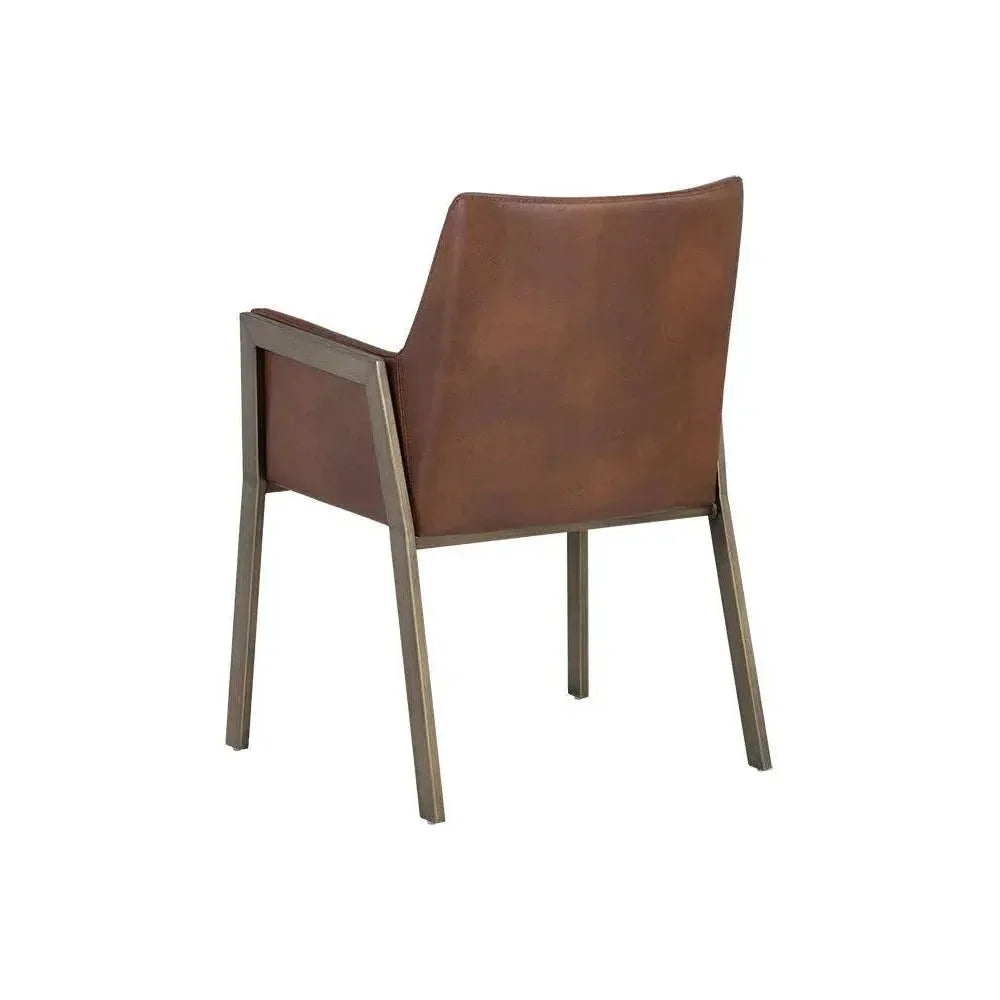 SUNPAN Bernadette Leather Dining Armchair
