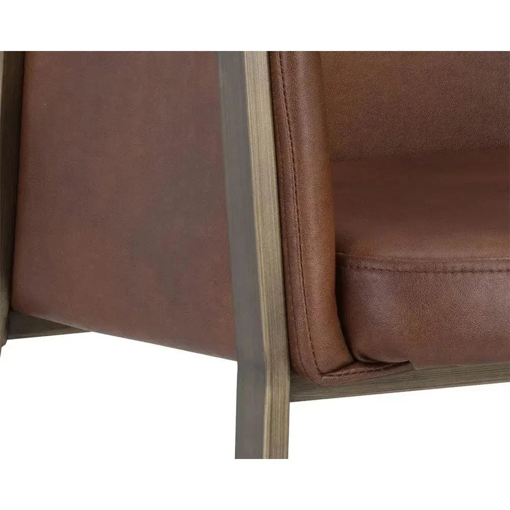 SUNPAN Bernadette Leather Dining Armchair