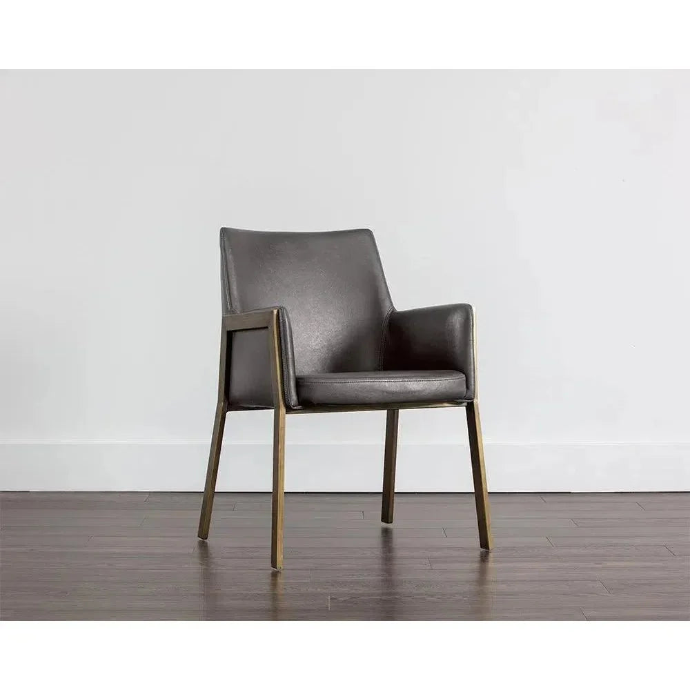 SUNPAN Bernadette Leather Dining Armchair