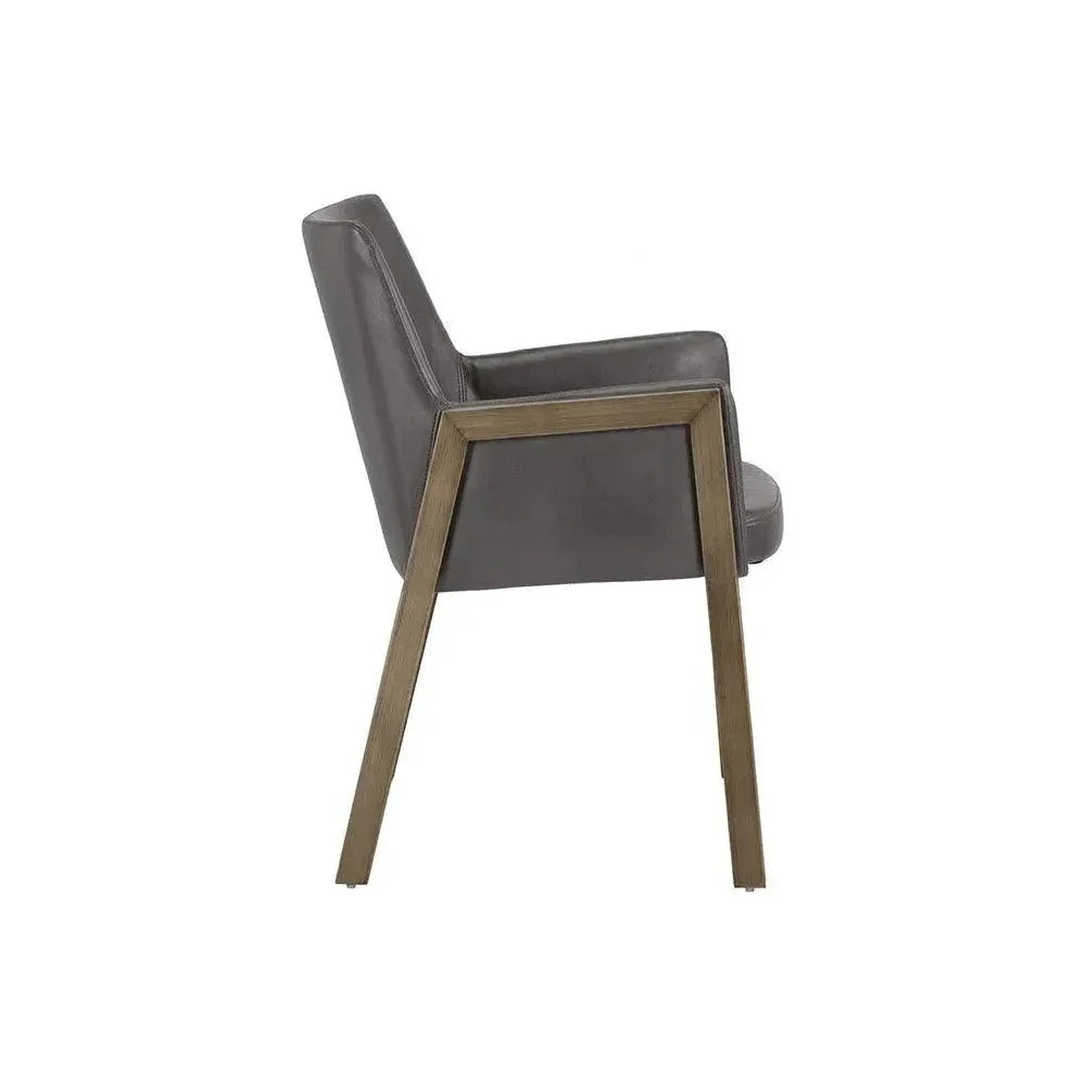 SUNPAN Bernadette Leather Dining Armchair
