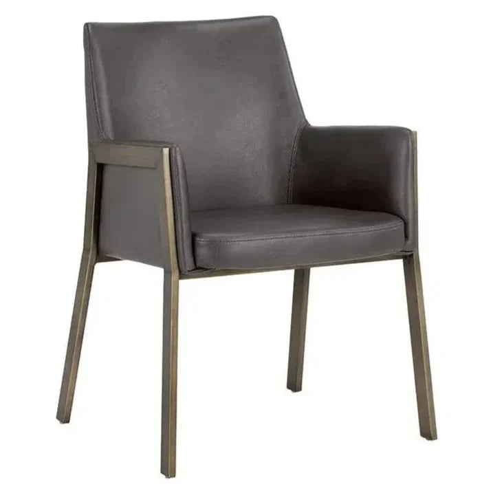 SUNPAN Bernadette Leather Dining Armchair