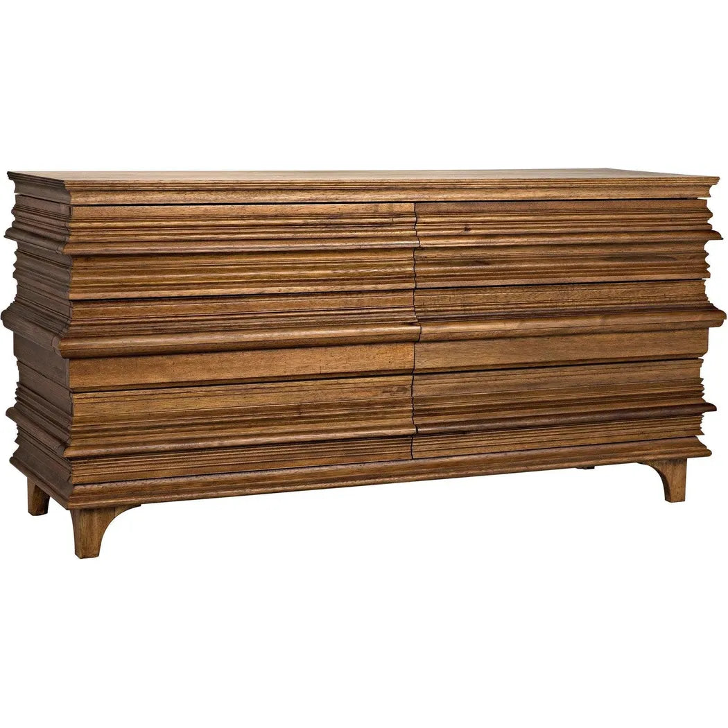 Noir Bernard Wood Dresser With 6 Drawers