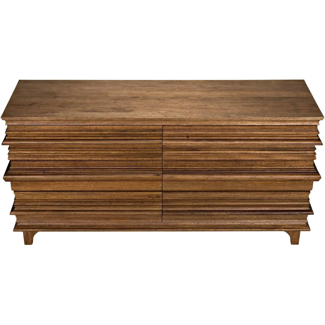 Noir Bernard Wood Dresser With 6 Drawers