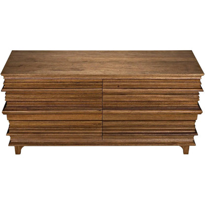 Noir Bernard Wood Dresser With 6 Drawers