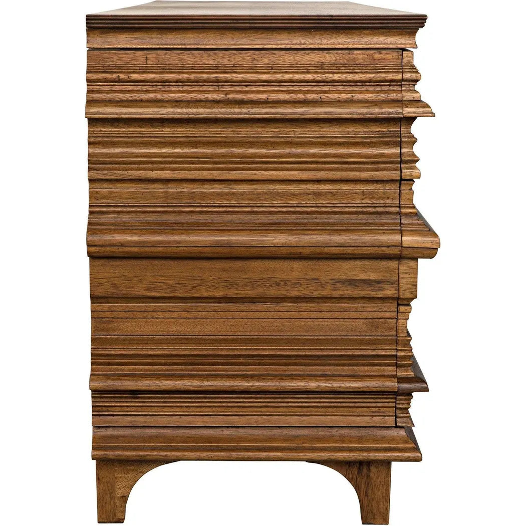 Noir Bernard Wood Dresser With 6 Drawers