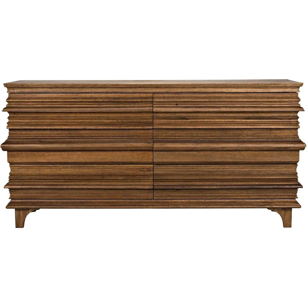Noir Bernard Wood Dresser With 6 Drawers