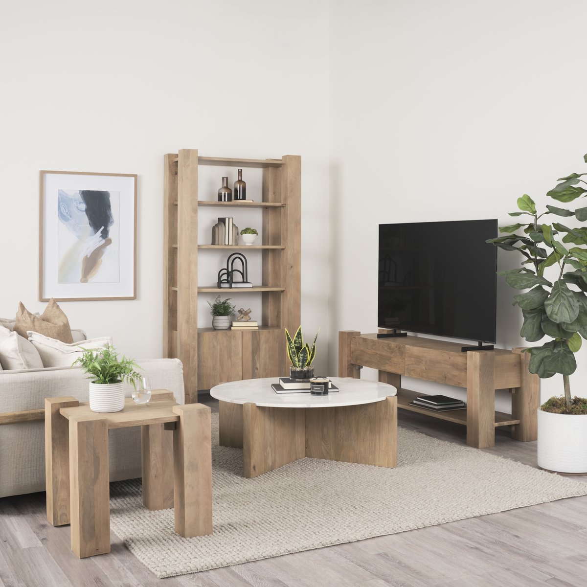 Mercana Beth Wooden Rectangular Media Console