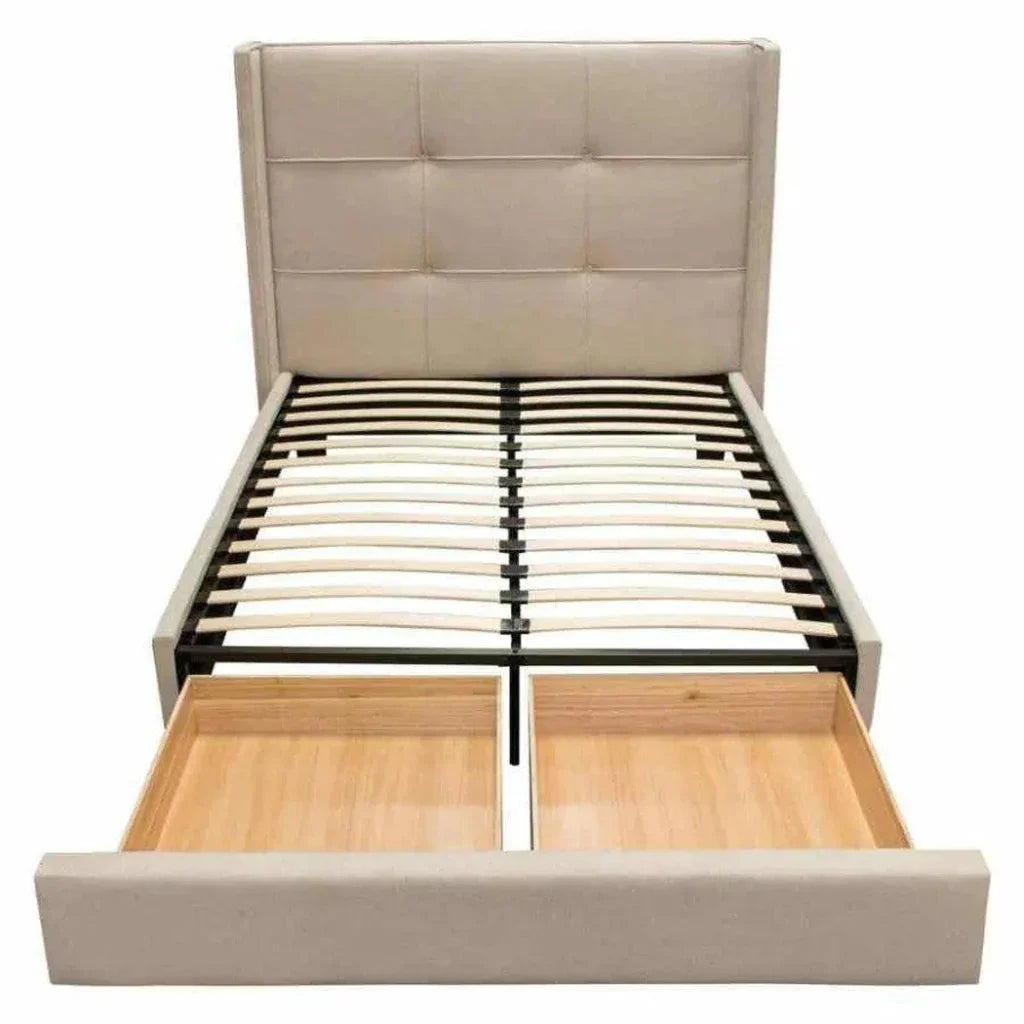 Diamond Sofa Beverly Fabric Queen Bed With Storage