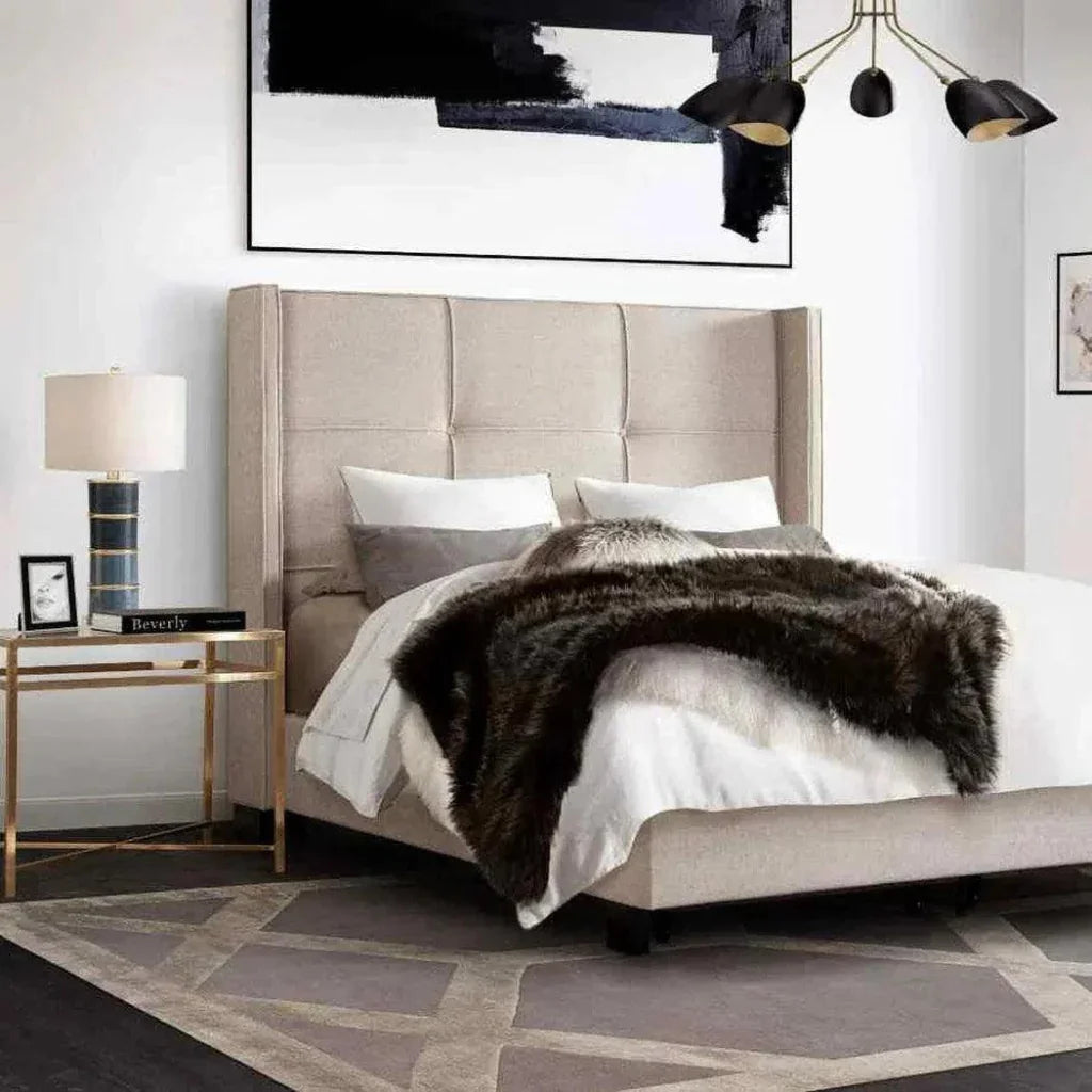 Diamond Sofa Beverly Fabric Queen Bed With Storage