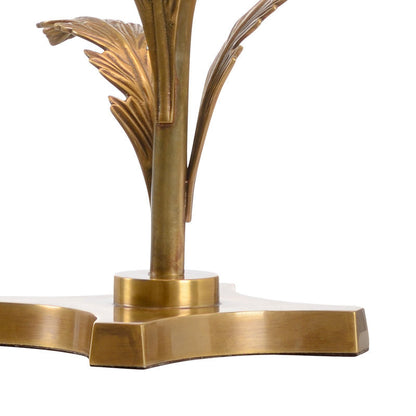 Wildwood Beverly Glen Brass Finished Leaf Design Table Lamp