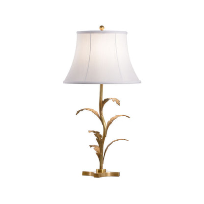 Wildwood Beverly Glen Brass Finished Leaf Design Table Lamp