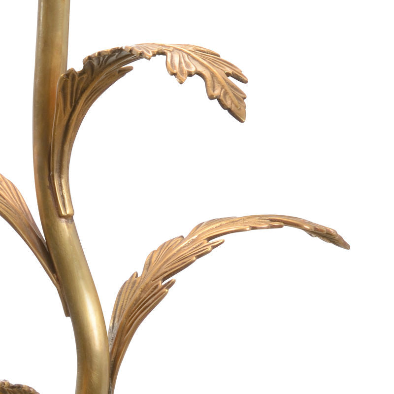 Wildwood Beverly Glen Brass Finished Leaf Design Table Lamp