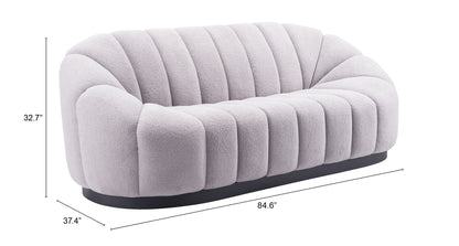 Bhutan Sofa Light Gray-Sofas & Loveseats-Zuo Modern-LOOMLAN