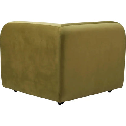 Biak Green Corner Chair-Modular Sofas-Zuo Modern-LOOMLAN