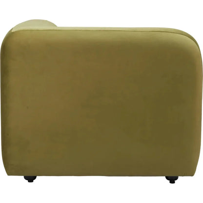 Biak Green Corner Chair-Modular Sofas-Zuo Modern-LOOMLAN