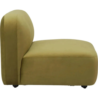 Biak Wood Green Middle Chair - LOOMLAN - Zuo Modern - Sofas & Loveseats