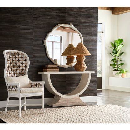 Wildwood Bianco White Rattan Frame Arm Chair