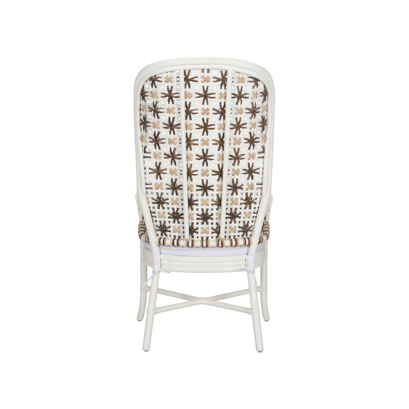 Wildwood Bianco White Rattan Frame Arm Chair