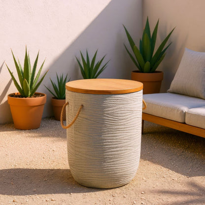 Zuo Modern Biban Natural Wood Top Side Table
