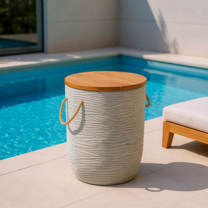 Zuo Modern Biban Natural Wood Top Side Table