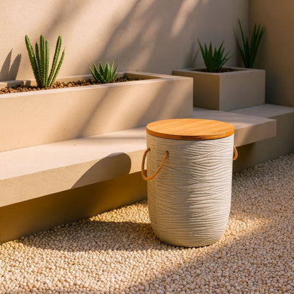 Zuo Modern Biban Natural Wood Top Side Table