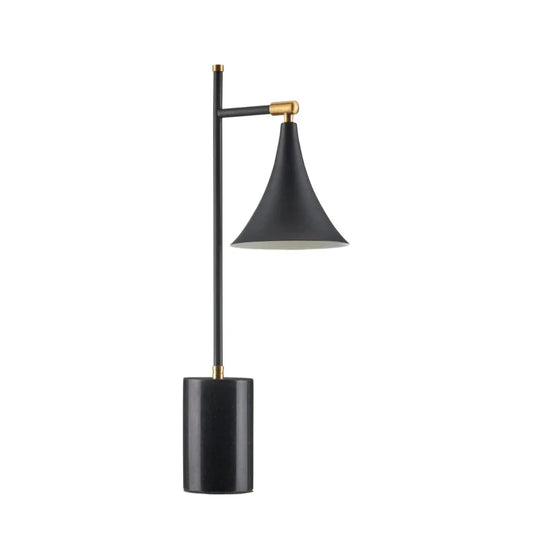 Bibliophile Black Marble Table Lamp