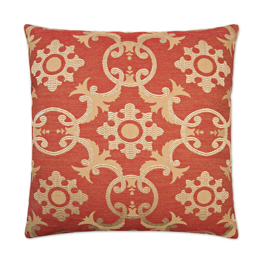 D.V. Kap Biblos Red Throw Pillow With Insert