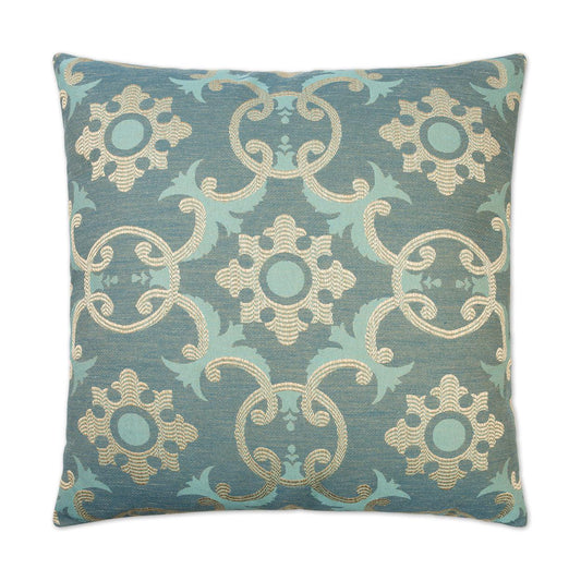 D.V. Kap Biblos Turquoise Throw Pillow With Insert