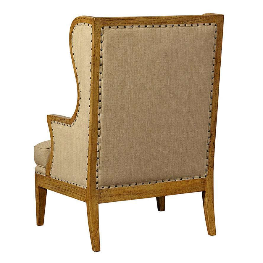 Furniture Classics Billings Linen Light Brown Wing Chair
