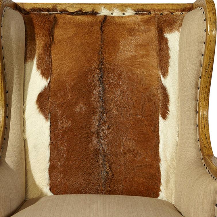 Furniture Classics Billings Linen Light Brown Wing Chair