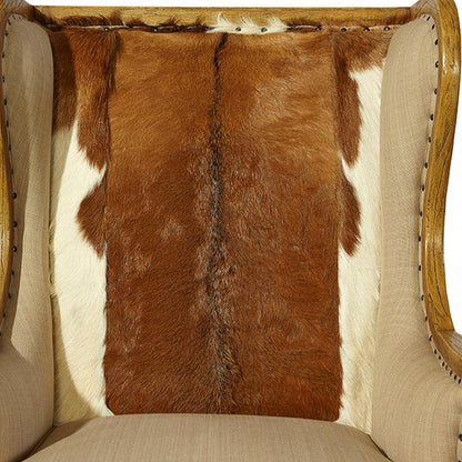 Furniture Classics Billings Linen Light Brown Wing Chair