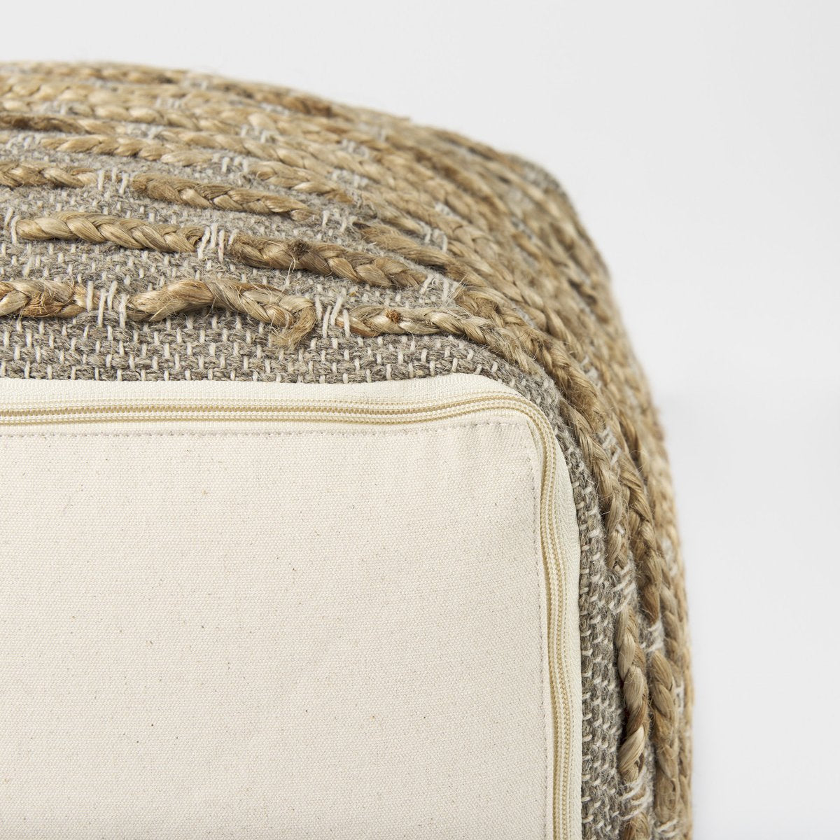 Mercana Binita Brown Cotton Pouf