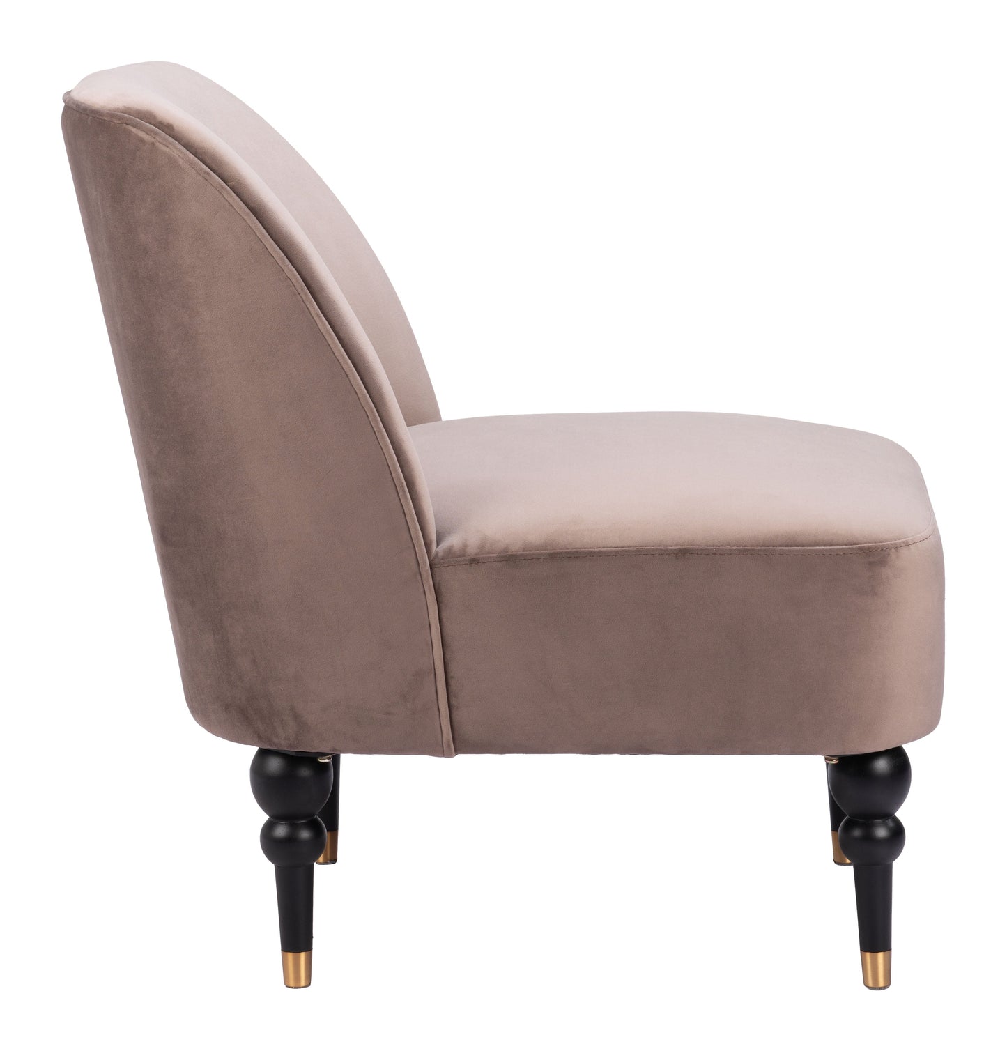 Bintulu Accent Chair Taupe-Club Chairs-Zuo Modern-LOOMLAN