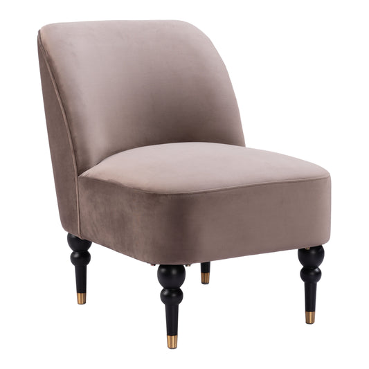 Bintulu Accent Chair Taupe-Club Chairs-Zuo Modern-LOOMLAN