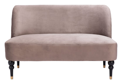 Bintulu Loveseat Taupe-Sofas & Loveseats-Zuo Modern-LOOMLAN