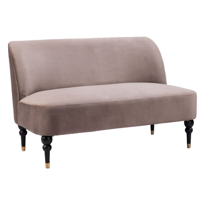 Bintulu Loveseat Taupe-Sofas & Loveseats-Zuo Modern-LOOMLAN