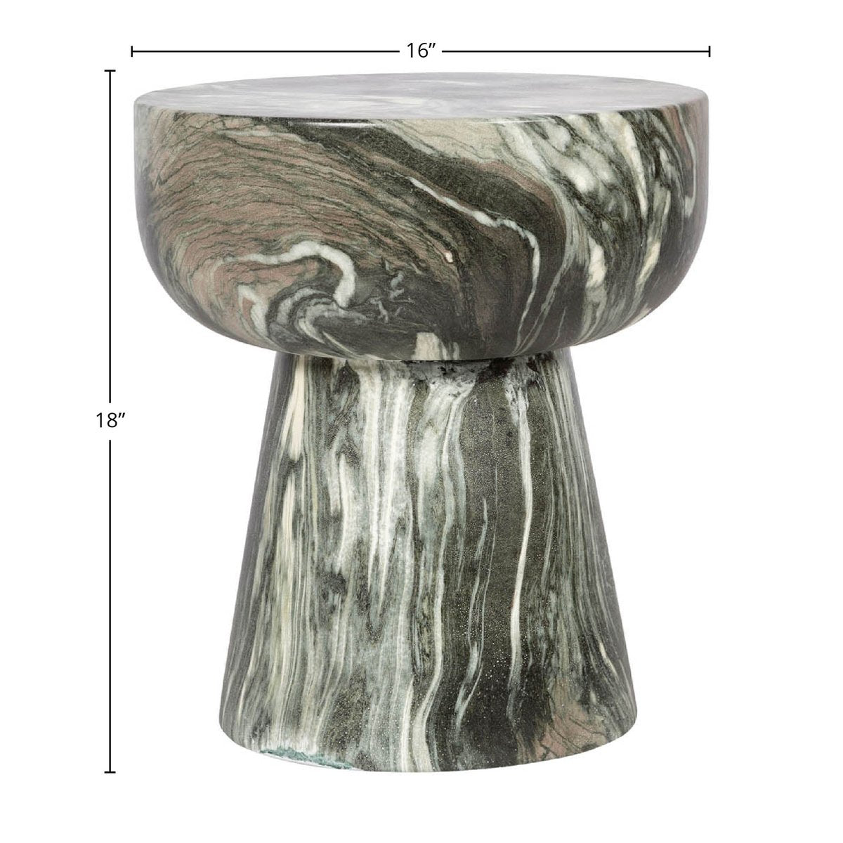 LH Home Binx Concrete Outdoor Side Table