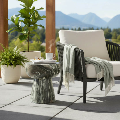 LH Home Binx Concrete Outdoor Side Table