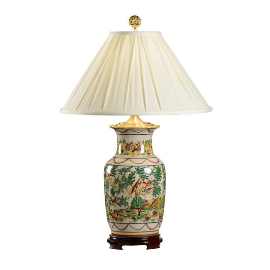 Wildwood Birds' Paradise Hand Painted Porcelain Table Lamp