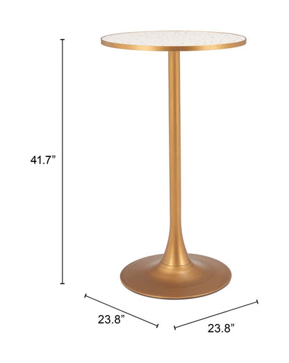 Zuo Modern Bite Steel base Round Bar Table
