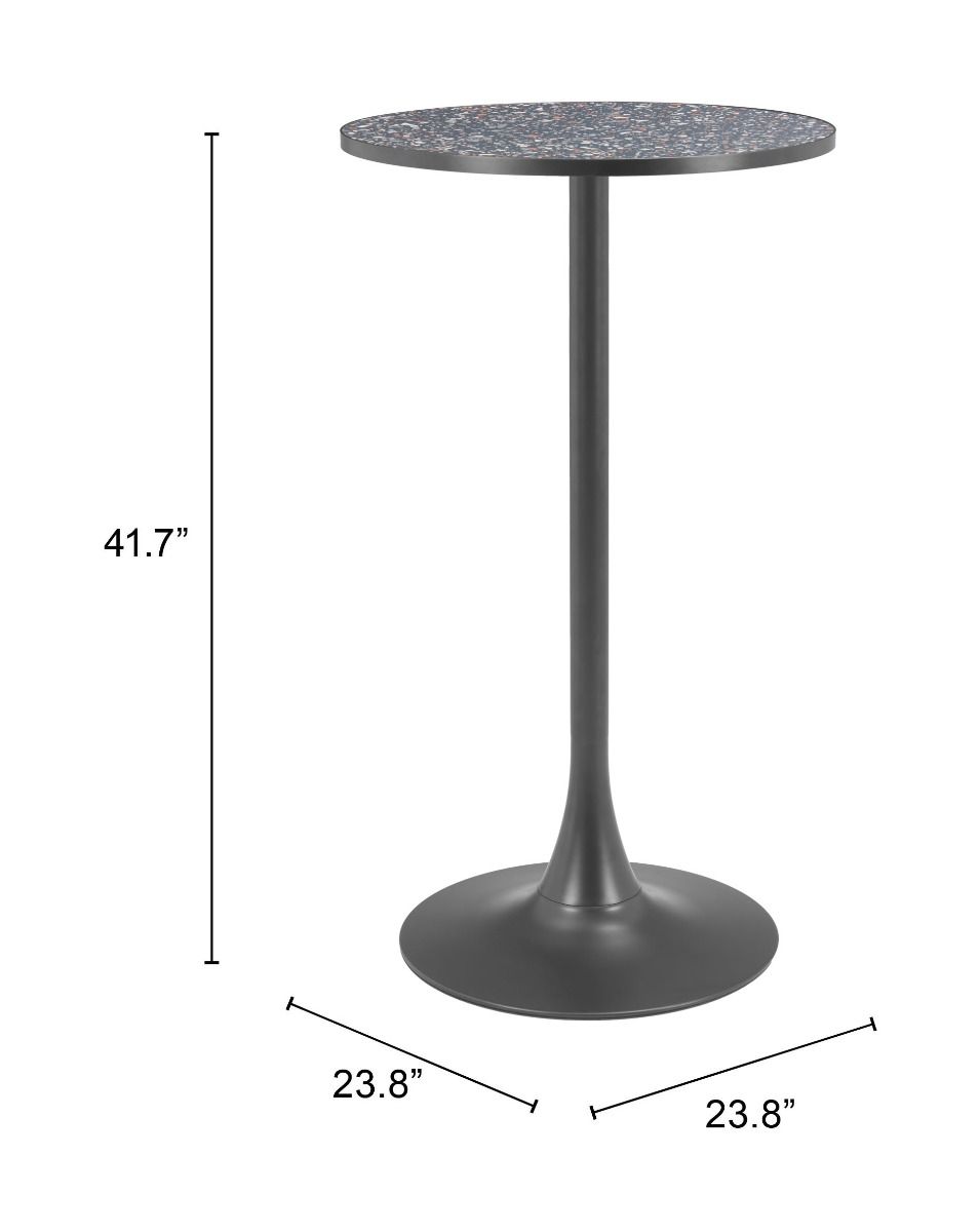 Zuo Modern Bite Steel base Round Bar Table