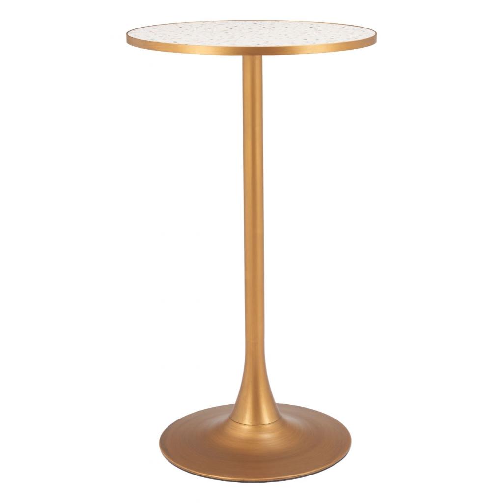 Zuo Modern Bite Steel base Round Bar Table