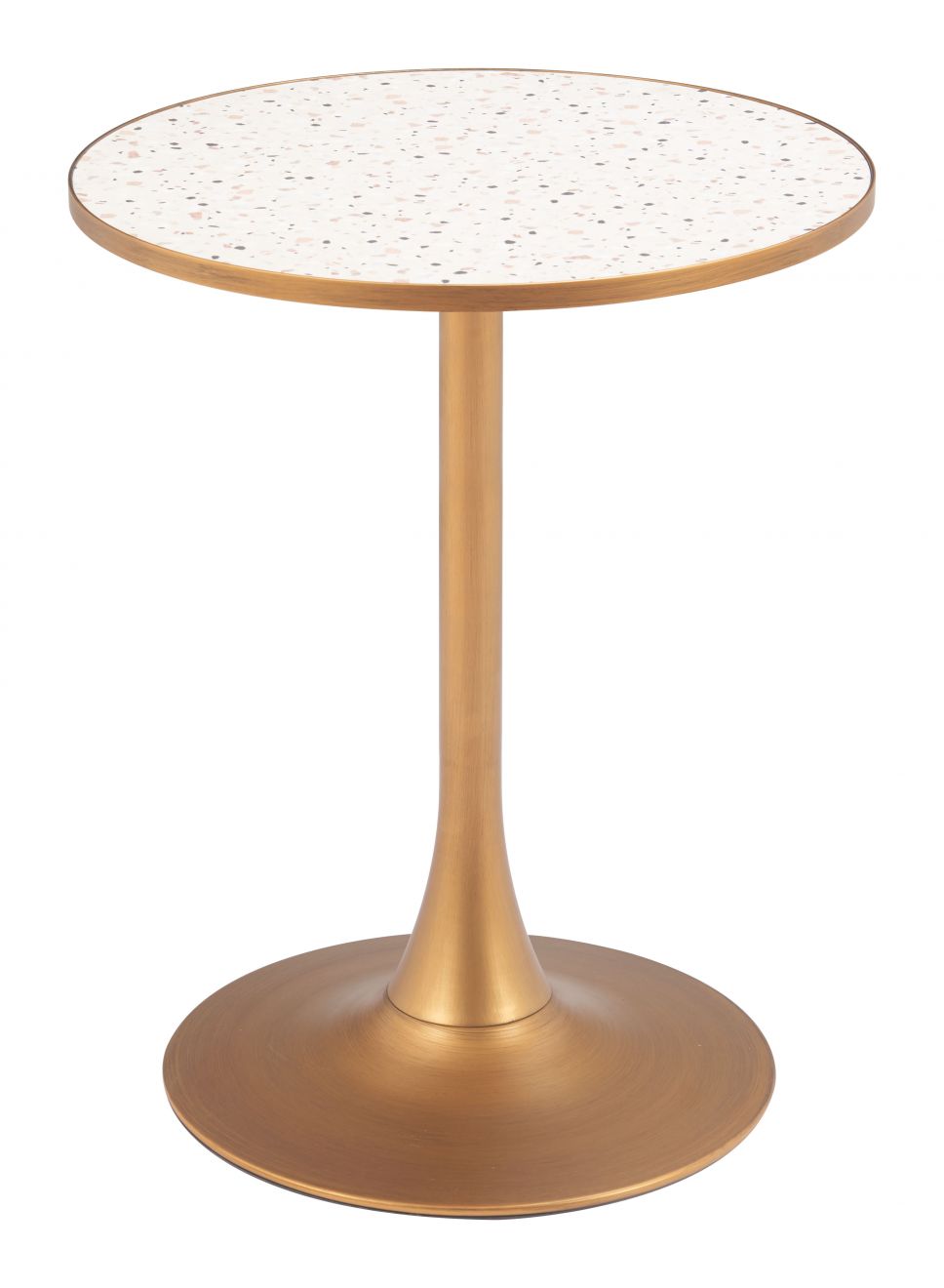 Zuo Modern Bite Steel base Round Bistro Table